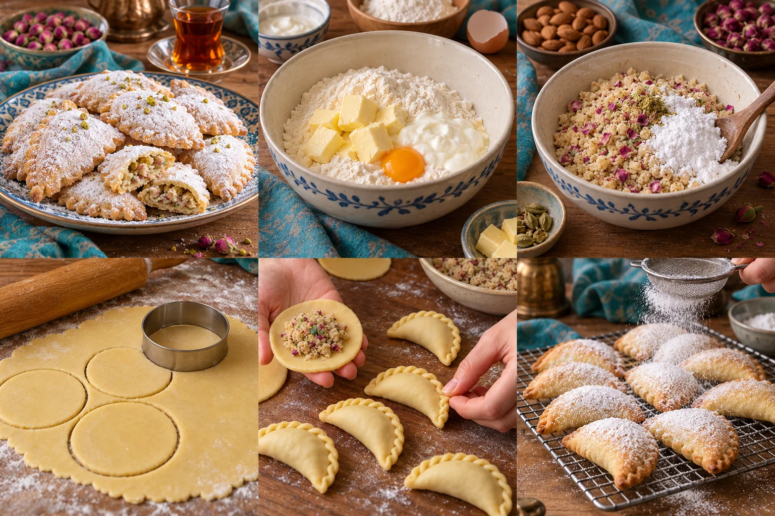 Petits chaussons aux amandes & cardamome