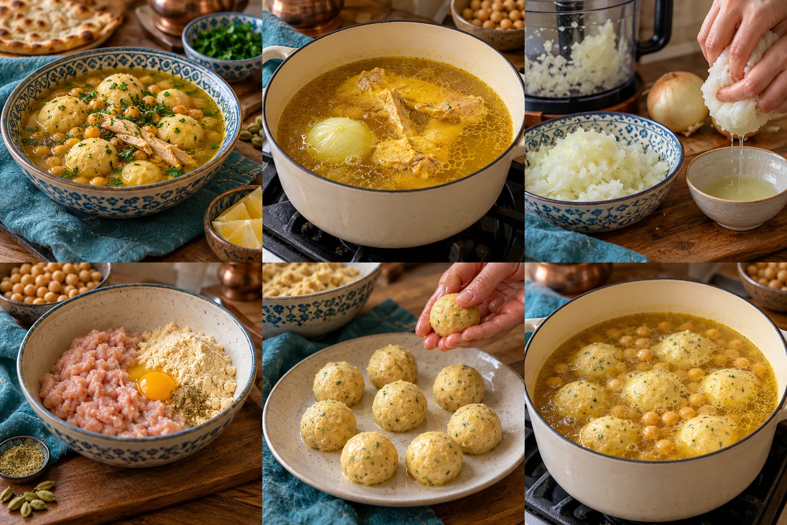 Boulettes de poulet & pois chiche