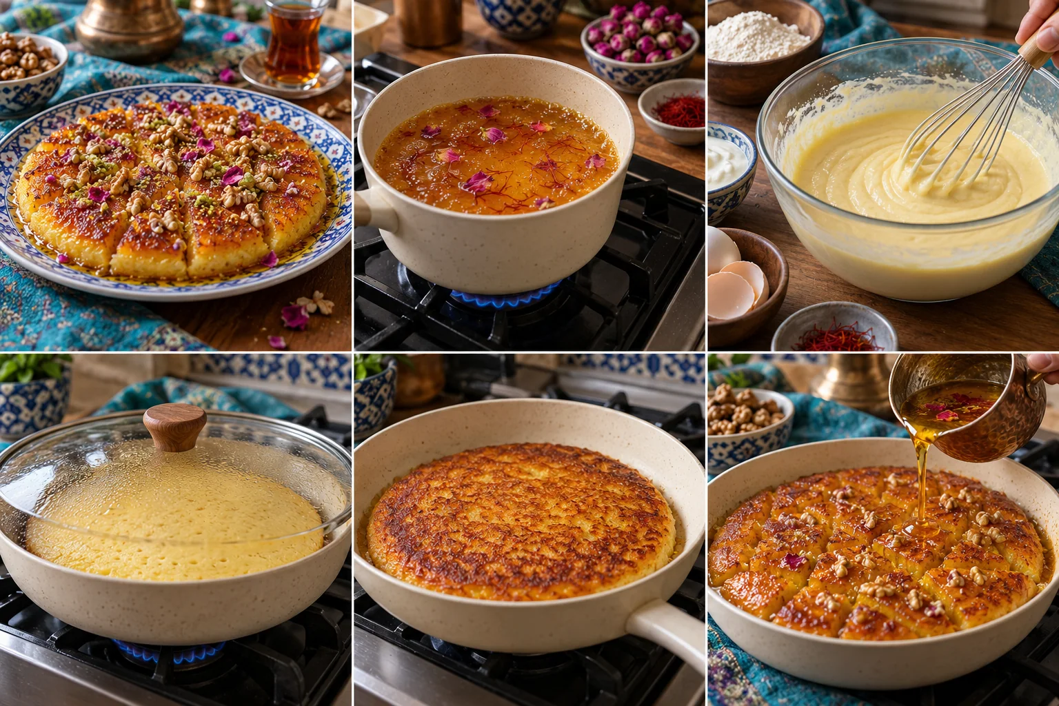 Crêpe épaisse au sirop safrané