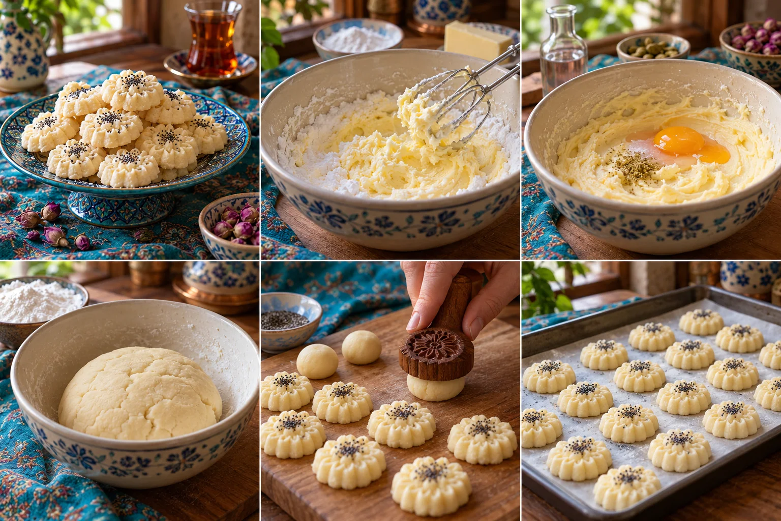Biscuits de riz à la rose