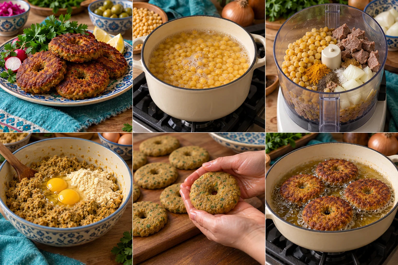Galettes de viande aux pois cassés